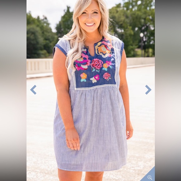 Chic Soul Dresses & Skirts - Chic Soul mini embroidered dress.